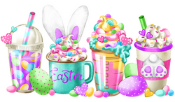 Easter Coffees Magnet-Les Petites Croix De Lucie-