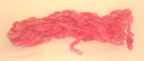 Almost Red Chenille (3 yards)-