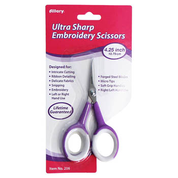 Embroidery Purple Scissors-