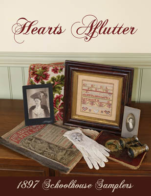 Hearts Aflutter-1897 Schoolhouse Samplers-