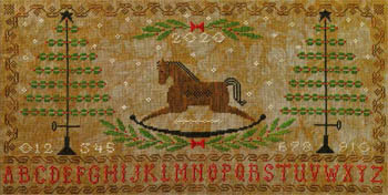 Rocking Horse Holiday Sampler-Artful Offerings-