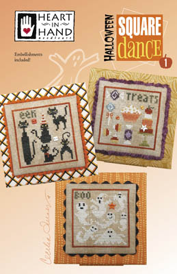 Halloween Square Dance 1 With Embellishments-Heart In Hand Needleart-