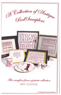 Collection Of Antique Red Samplers-JBW Designs-