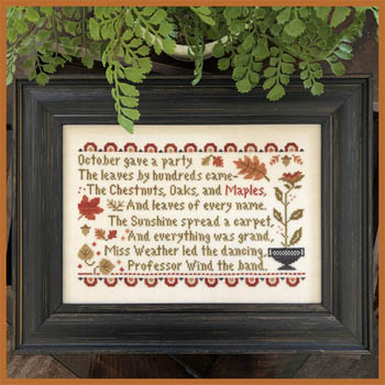 October's Party-Little House Needlework-