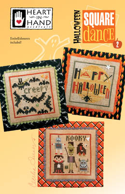 Halloween Square Dance 2 With Embellishments-Heart In Hand Needleart-