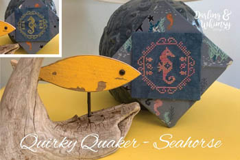 Quirky Quakers-Seahorse-Darling & Whimsy Designs-