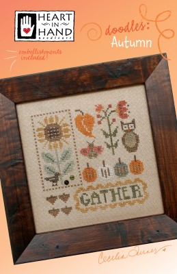 Doodles-Autumn With Embellishments-Heart In Hand Needleart-