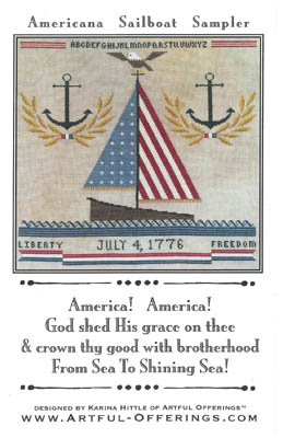 Americana Sailboat Sampler-Artful Offerings-